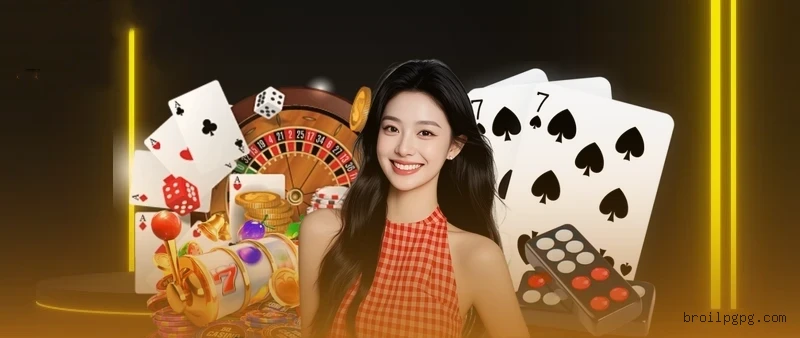 Imagem promocional do cassino online da Broilpg mostrando jogos ao vivo